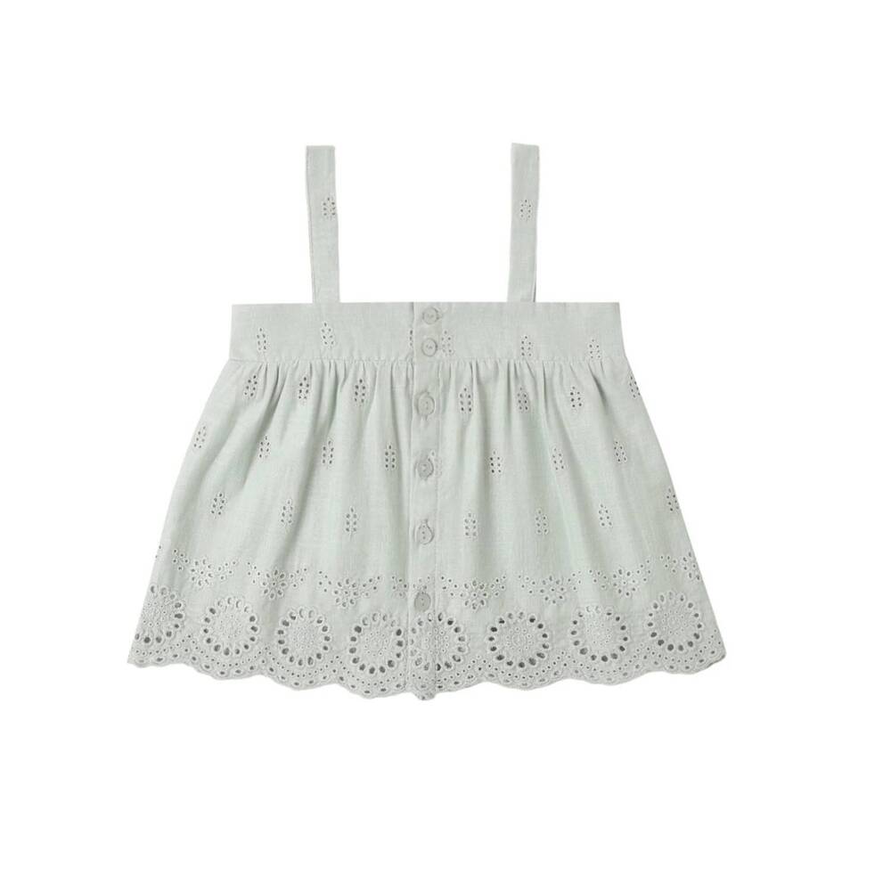 NEW RYLEE + CRU girl's swing top in seafoam